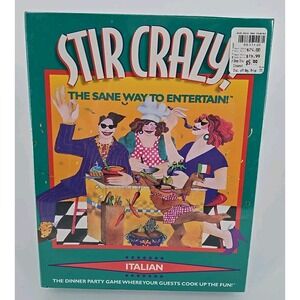 New Vintage 1996 Stir Crazy! Italian Dinner Party Retired Board‎ Cooking Game